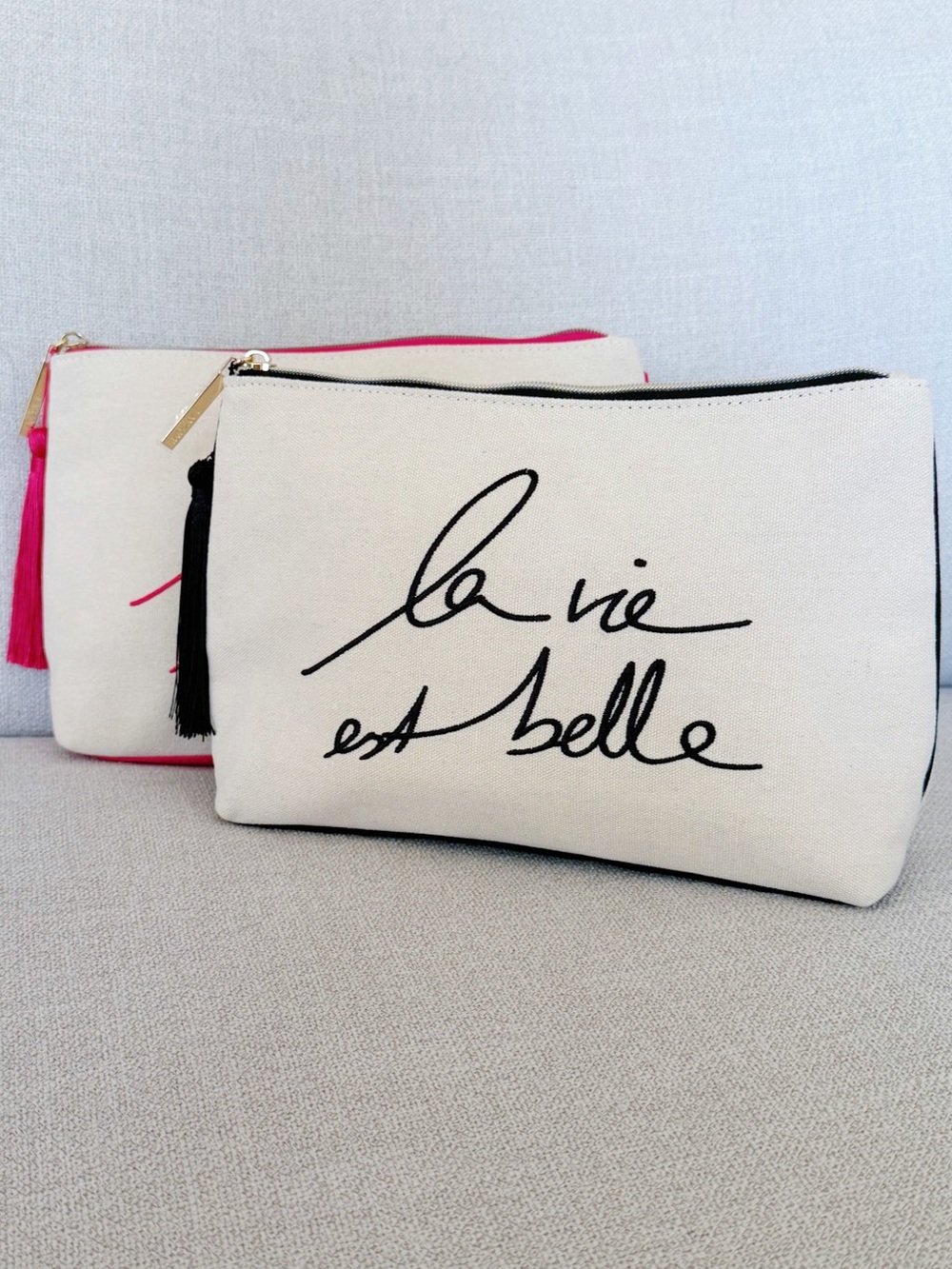 Set of 2 Big Size Lancôme Limited Edition Cosmetic Pouch/ Travel Pouch - Picture 4 of 7